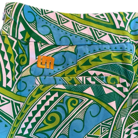🔥4 for $75🔥 LoudMouth Golf Women’s Blue Green Multicolor Patterned Print Skort - Picture 3 of 5